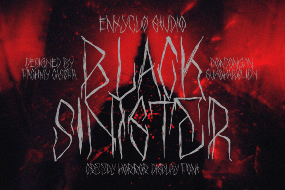 Black Sinister: A Chilling Display Typeface for Creepy Creatives