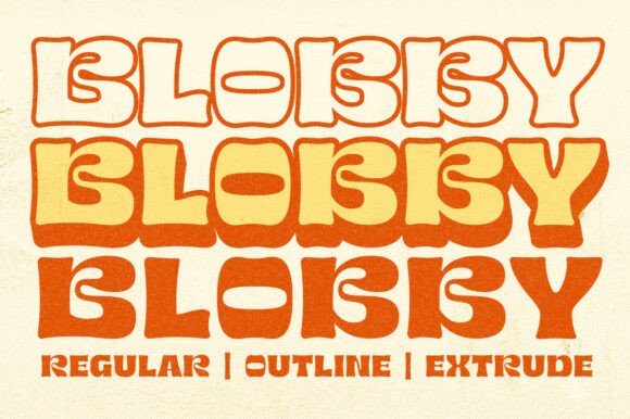 Blobby Font: A Retro Display Typeface for Editorial Design