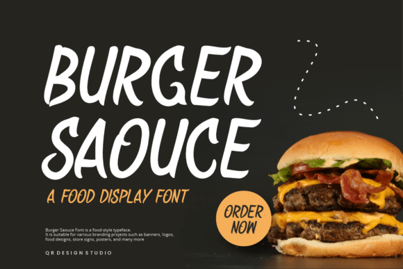 Boost Your Brand with Burger Saouce: A Fun, Bold Font