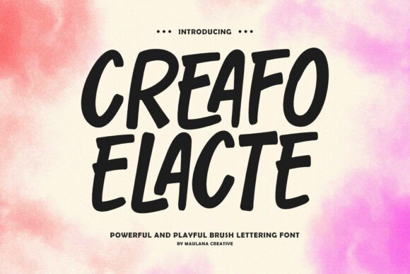 Boost Your Brand with Creafo Elacte: A Vibrant Display Font