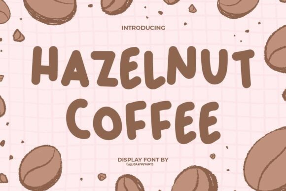 Bring Charm to Your Creations with Hazelnut Coffee Font