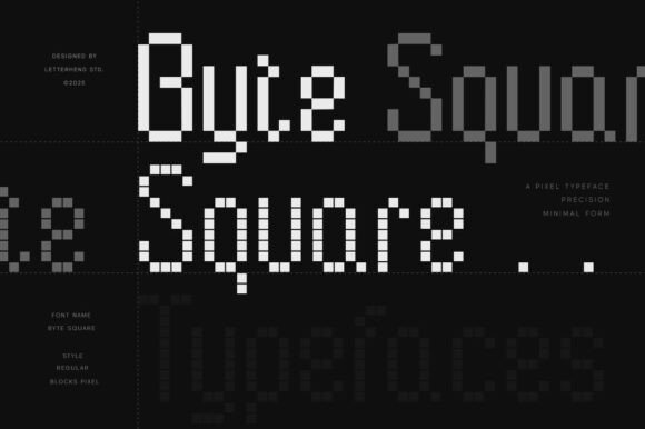 Byte Square: A Font for Modern and Memorable Branding