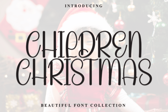 Children Christmas Font: Whimsical Branding for Small Business