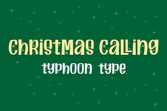 Christmas Calling: A Festive Display Font for Web Design