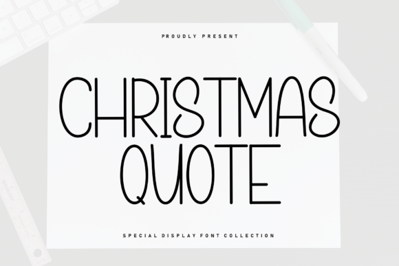 Christmas Quote: A Charming Handwritten Sans-Serif Font