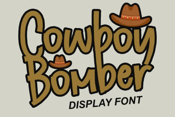 Cowboy Bomber: A Bold and Elegant Display Font for Editorial Design