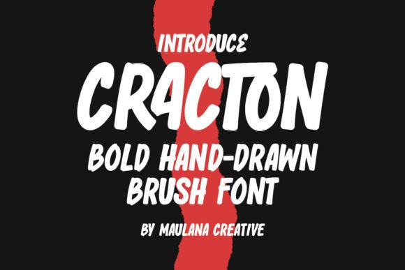 Cracton: The Bold Brush Font for Editorial Impact