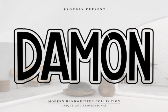 Damon Font: A Playful Display Typeface for Makers