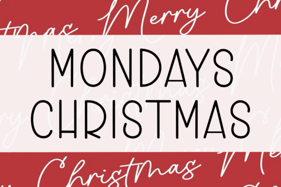Elevate Your Editorial Design with Mondays Christmas Font
