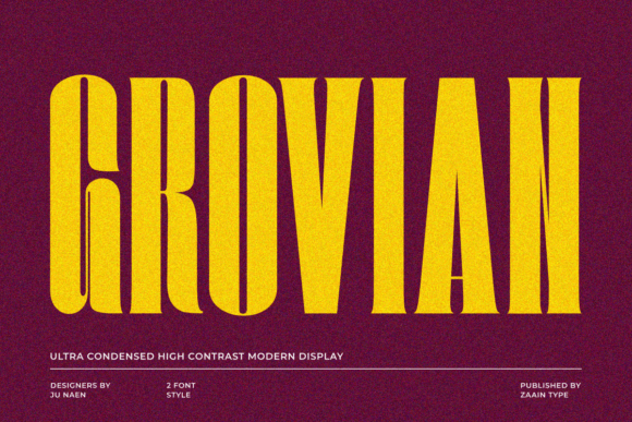 Enhancing Web Design with Grovian: A Condensed Serif Font
