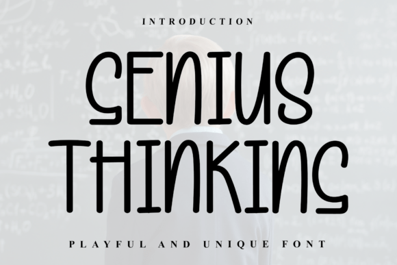 Genius Thinking Font: Modern Display Type for Marketers