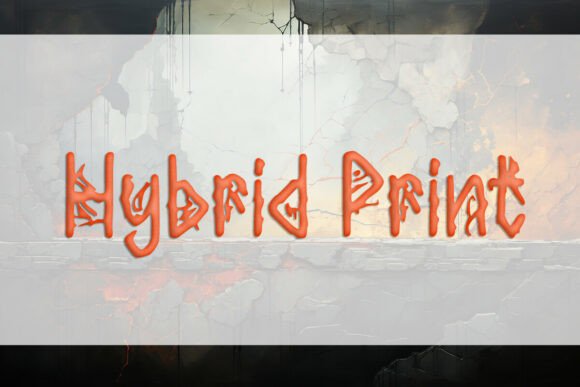 Hybrid Print: A Bold Display for Modern Design