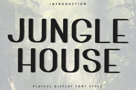 Jungle House Font: Festive Editorial Typography