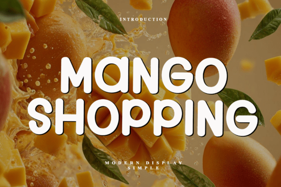 Mango Shopping Font: Modern Display Type for Campaigns