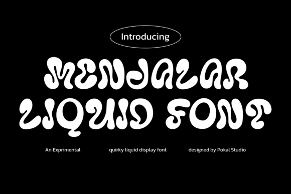 Menjalar Liquid Font for Handmade Products