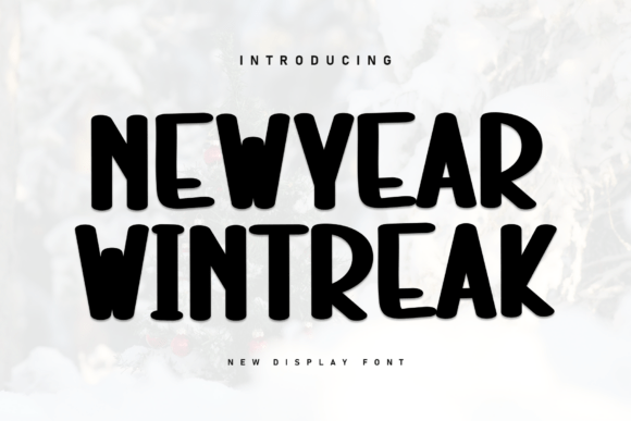 Newyear Wintreak Font: Bold Display Type for Digital Ads