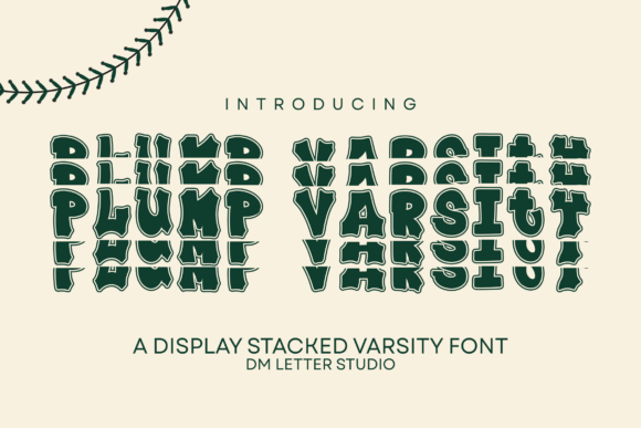 Plump Varsity Stacked Font Review for Modern Branding