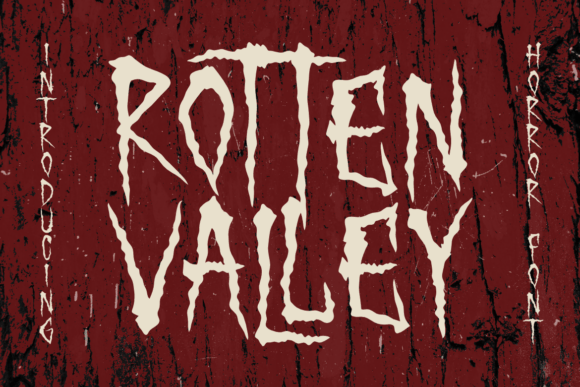 Rotten Valley: A Bone-Chilling Display Font for Editorial Design