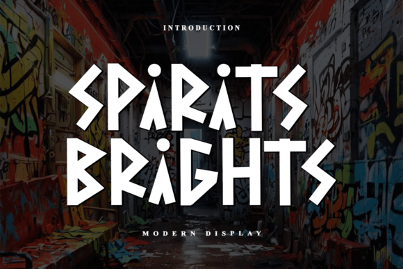 Spirits Brights Font: Bold Display Type for Campaigns