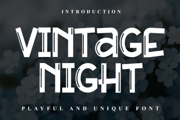 Testing the Vintage Night Font for Retro Brand Identity