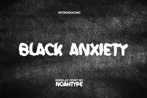 Unleash Creativity with Black Anxiety Font for Bold Branding
