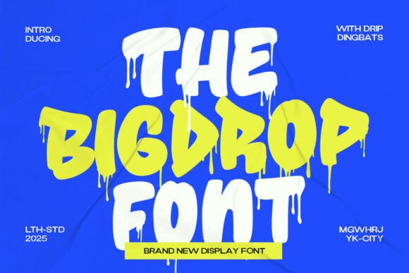 Unleash Creativity with The Big Drop Font