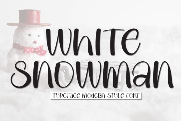 White Snowman: A Charming Script Font for Modern Marketers