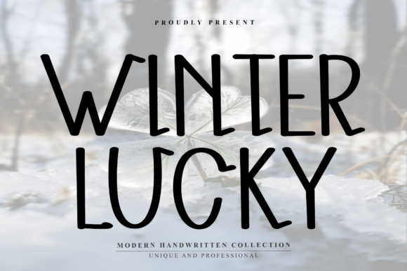 Winter Lucky Font: Modern Handwritten Typography for Editorial Design