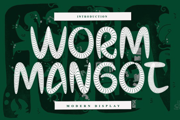 Worm Mangot: A Bold and Expressive Font for Crafters